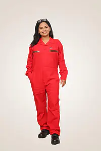 Women Cotton Coverall, Premier Range,240 GSM W-Tape/ W/O Tape - Master