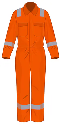 Cotton FR + AS Coverall Regular Range,240 GSM W-Tape/ W/O Tape - Master