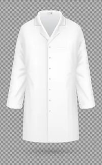 Poly-Viscose 180 GSM Lab Coat (Unisex) Long Type - Master